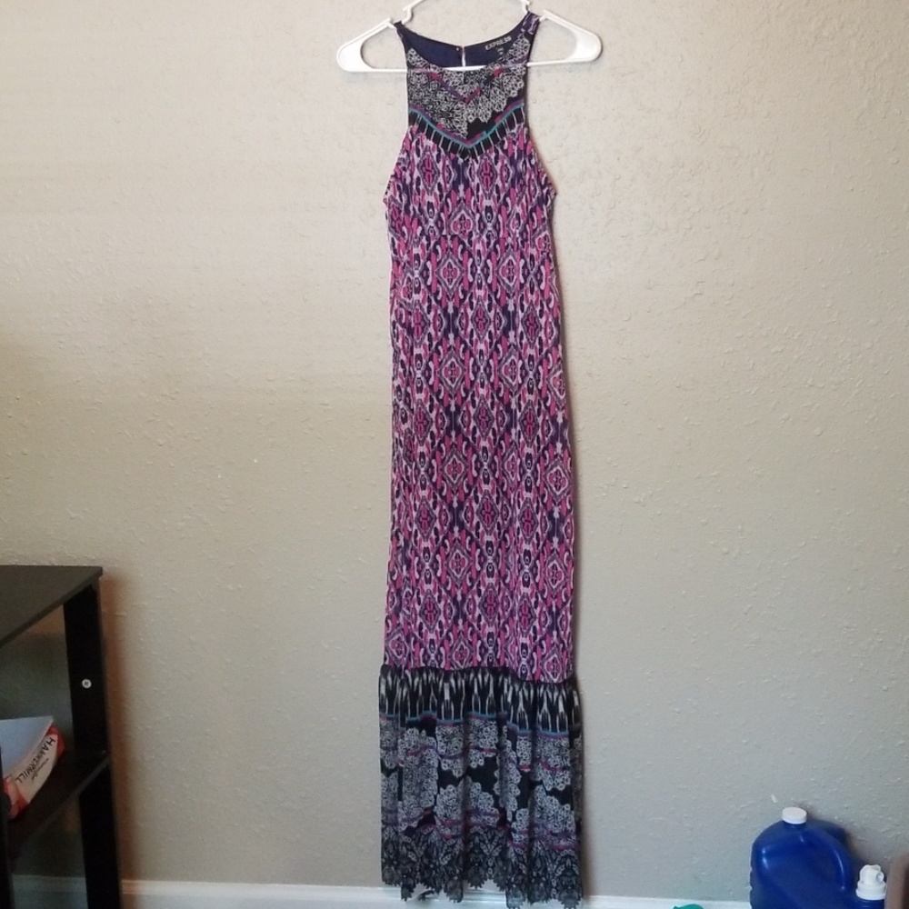 Express Dress Floral Maxi XS
